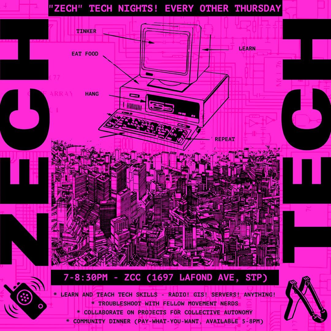 Tech night flyer